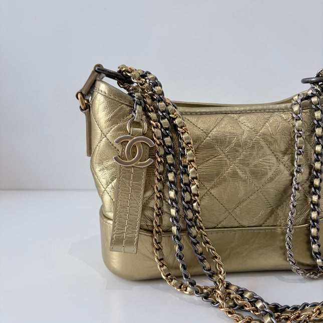 Sac Chanel mini Gabrielle Doré