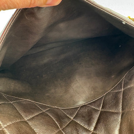 Sac Chanel shopping chocolat