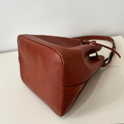 Sac Louis Vuitton Noé PM Cuir Épi Cognac