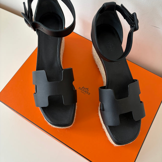 Espadrilles compensées Elda Hermès T37