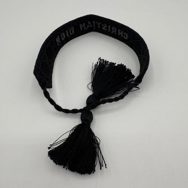 Bracelet Dior tissu noir