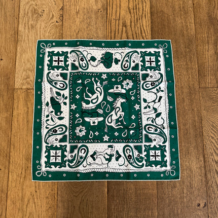 Bandana 55 Hermès Animaux Vert