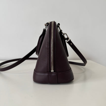 Sac Louis Vuitton BB Alma Cuir Épi Prune