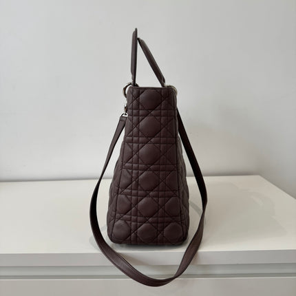 Sac Dior Lady Dior Large Prune