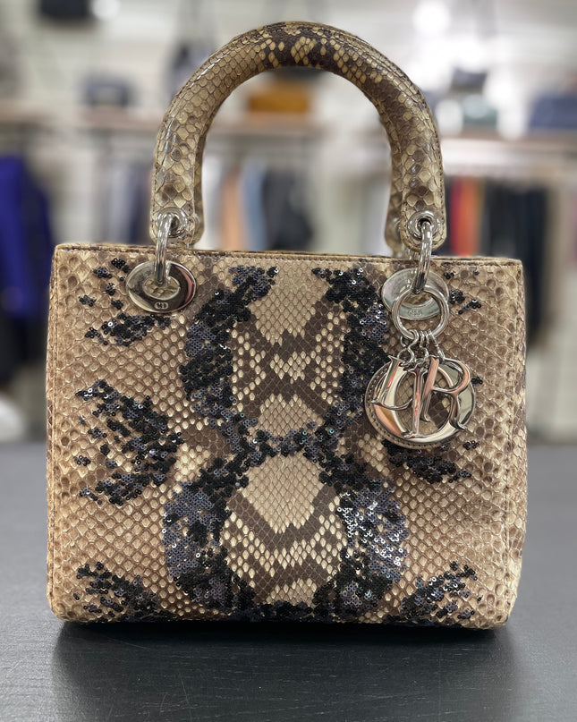 Sac Lady Dior Python Medium