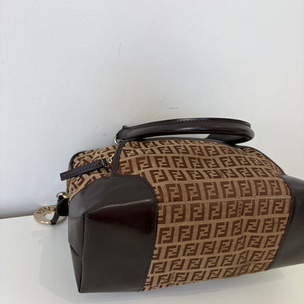 Sac Fendi Zucchino Toile Marron