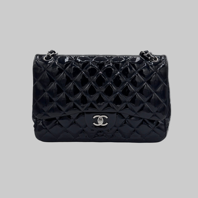 SAC CHANEL Jumbo TIMELESS VERNIS NOIR
