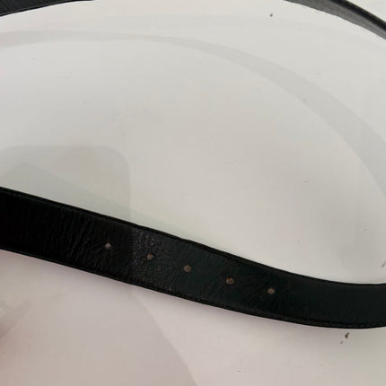 Ceinture Celine cuir noir Calèche T100