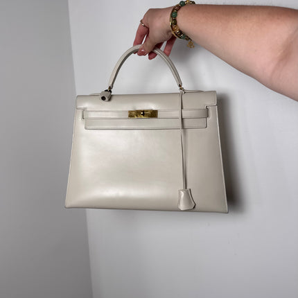 Sac Hermès Kelly 32 Blanc craie