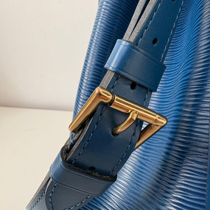 Sac Louis Vuitton PM Noé cuir épi bleu