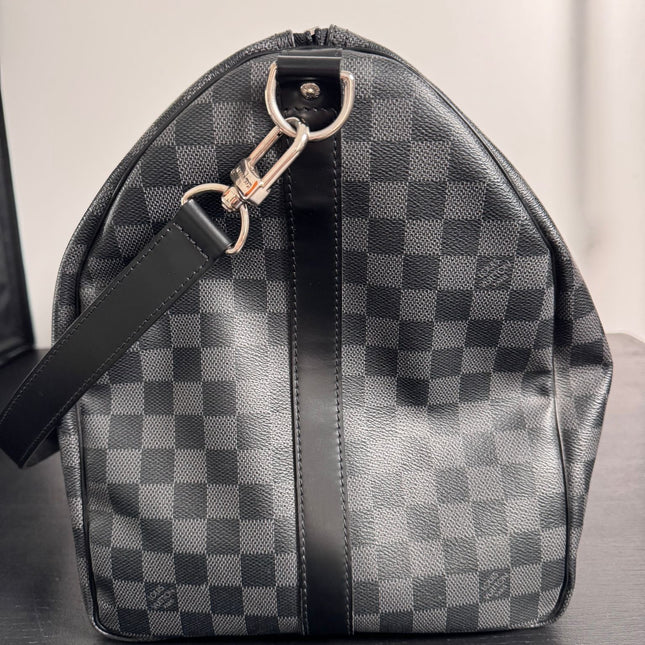 Sac Louis Vuitton Keepall 55 damier graphite
