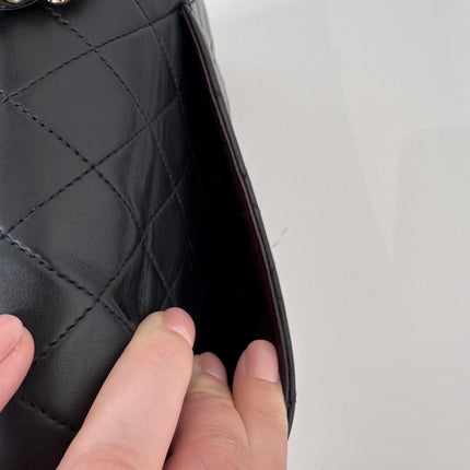 Sac Chanel Timeless vintage 25 cm noir