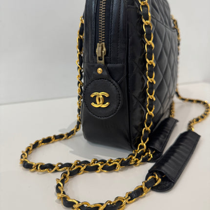 Sac Chanel Caméra bandoulière noir