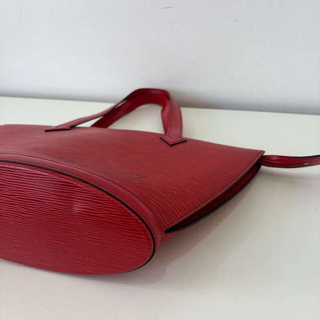 Sac Louis Vuitton Saint Jacques PM Cuir Épi Rouge