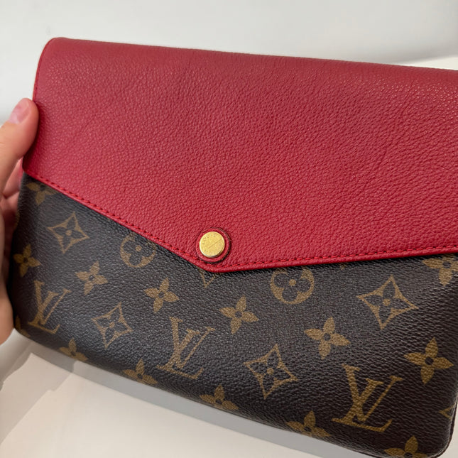 Sac Louis Vuitton bandoulière Twice Monogram & Rouge
