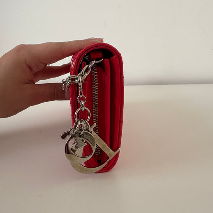 Dior Wallet on chain Géranium