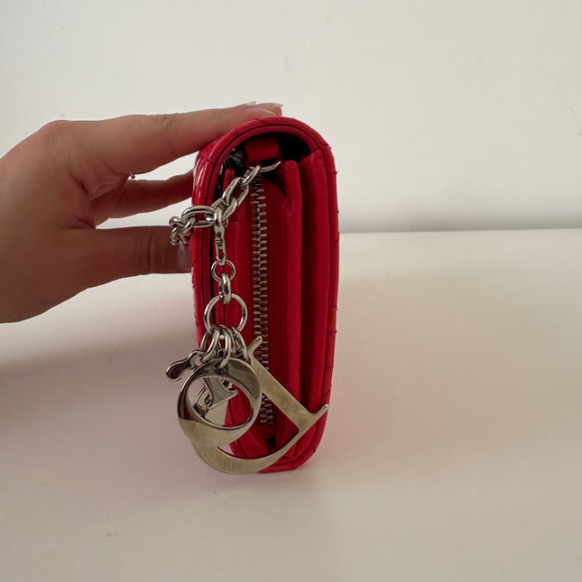 Dior Wallet on chain Géranium