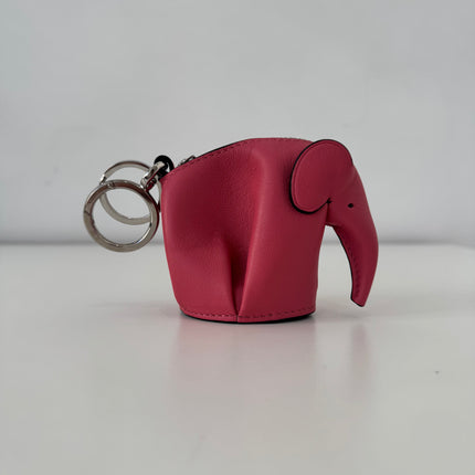 Porte-clés Loewe Éléphant cuir rose