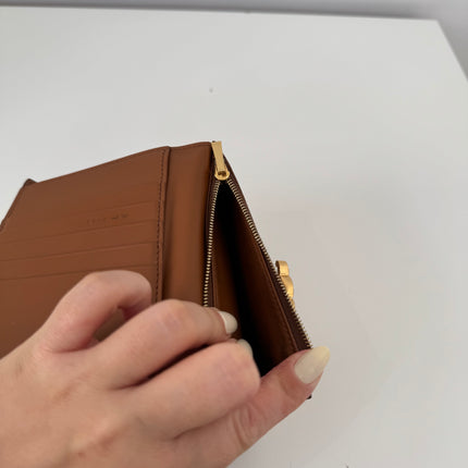 Portefeuille Celine Triomphe Moyen Tan