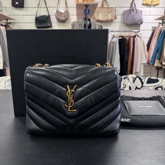 Sac Loulou Small Noir Saint Laurent