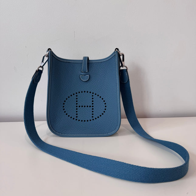 Sac Hermès Evelyne 16 Bleu Jean