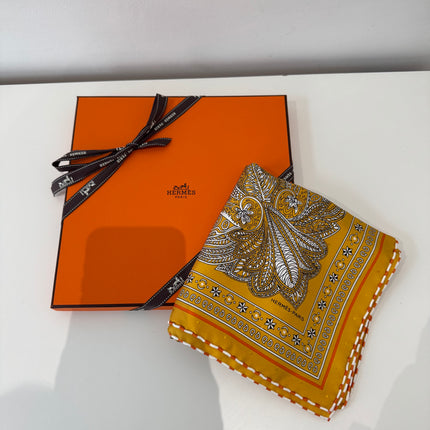 Bandana Hermès 55cm le jardin de la Mahari