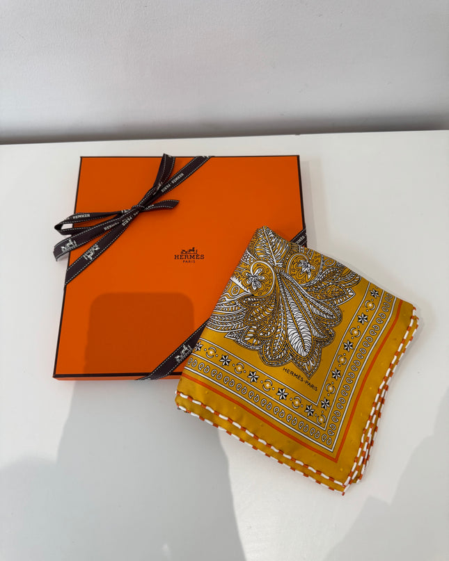 Bandana Hermès 55cm le jardin de la Mahari