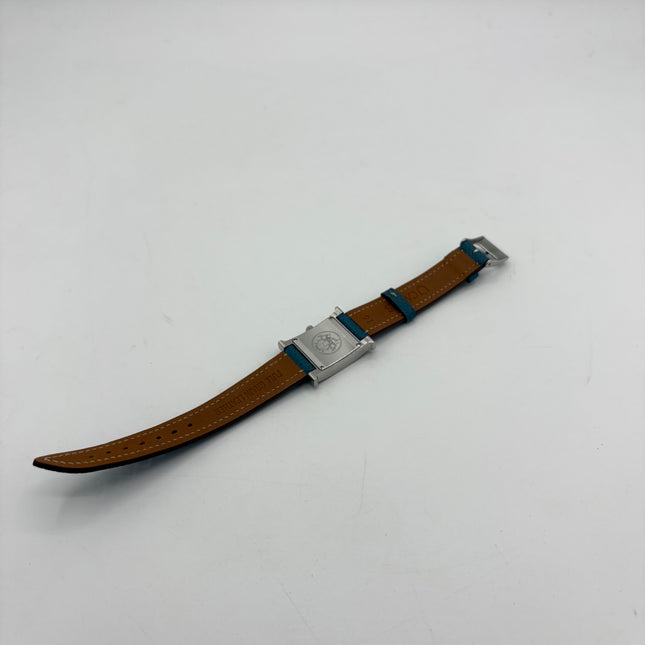 Montre hermès Heure H Mini bleu jean