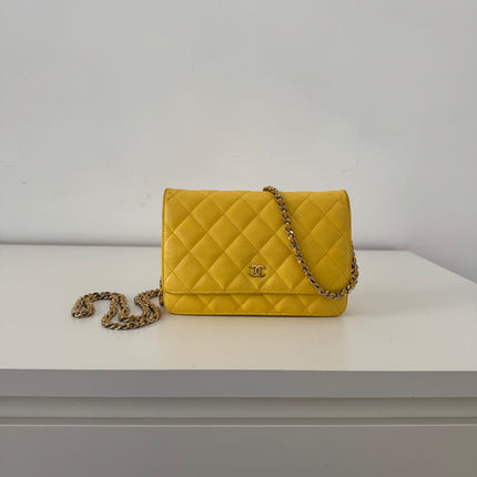 Sac Chanel Wallet on Chain Jaune