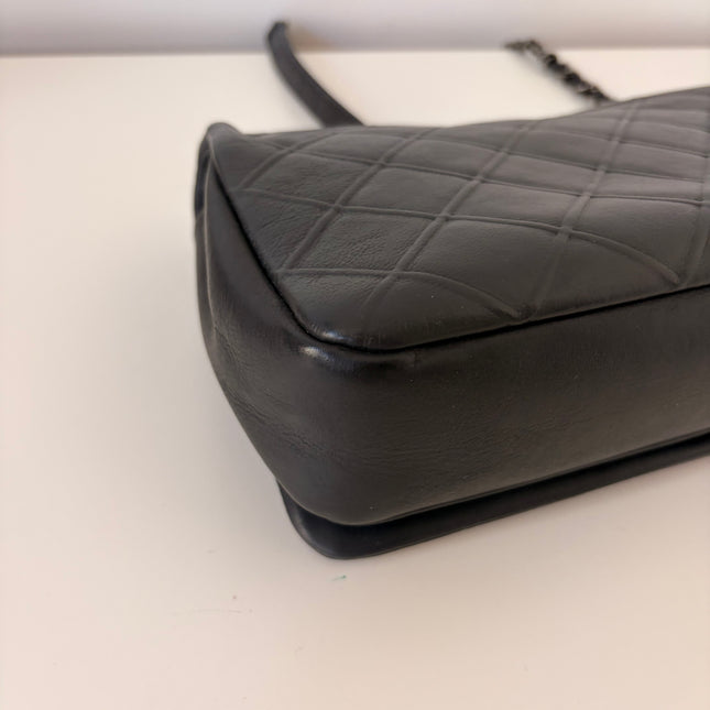 Sac Chanel single flap gris