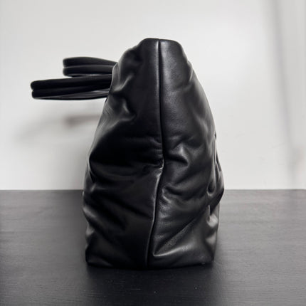 Sac Grand Cabas Saint Laurent cuir nappa noir