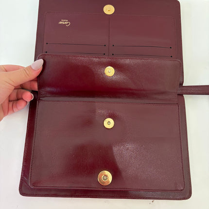 Pochette Cartier à Dragonne bordeaux