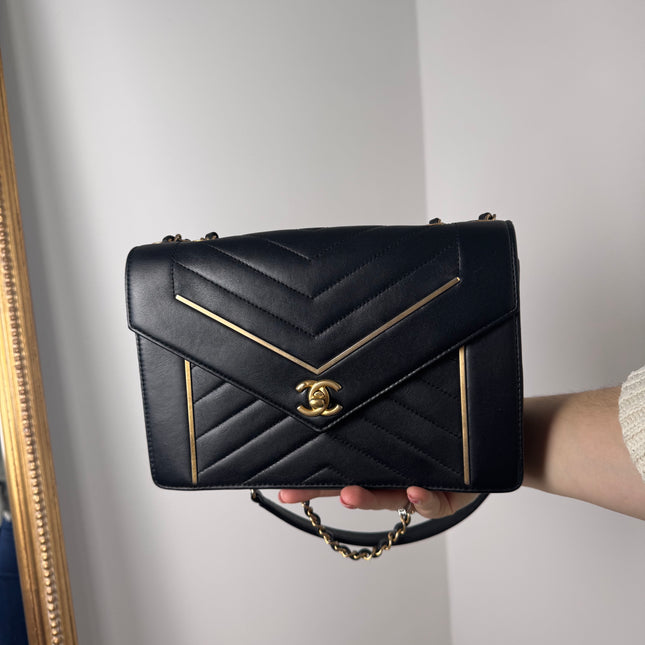 Sac Chanel Chevrons Noir