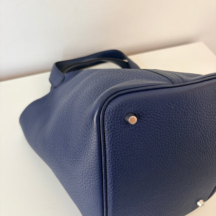Sac Hermès Picotin 22 bleu marine
