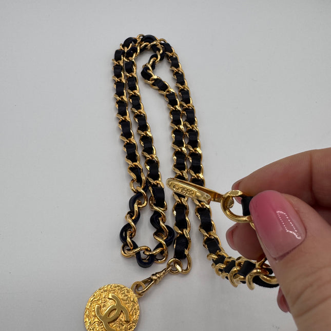 Ceinture Chanel Vintage Marine