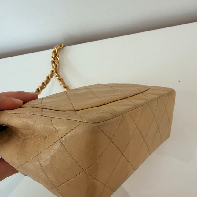Sac Chanel Timeless Mini Square Beige