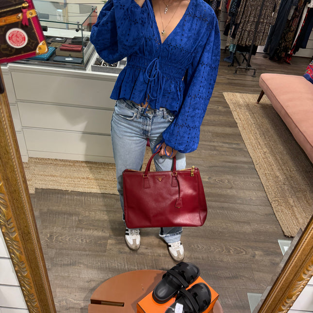 Cabas Prada Galleria GM Rouge