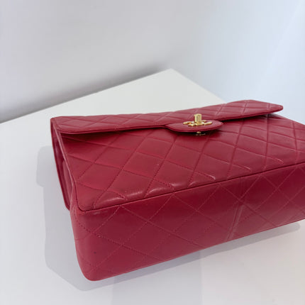 Sac Chanel Maxi timeless Double vintage Rouge