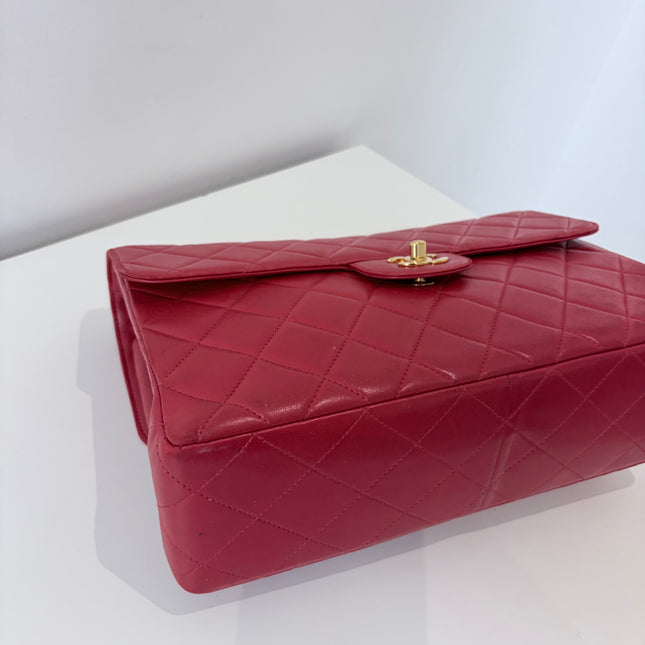 Sac Chanel Maxi timeless Double vintage Rouge