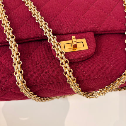 Sac Chanel 2.55 jersey framboise