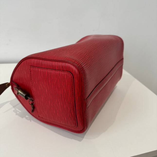 Sac Louis Vuitton Speedy 25 Épi Rouge