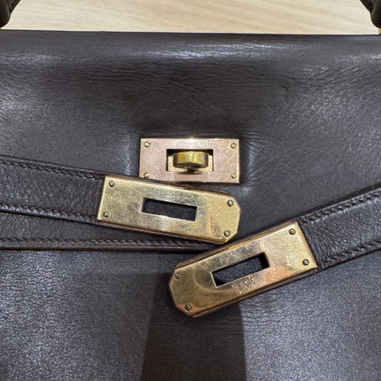 Sac Kelly 32 Hermès Chocolat