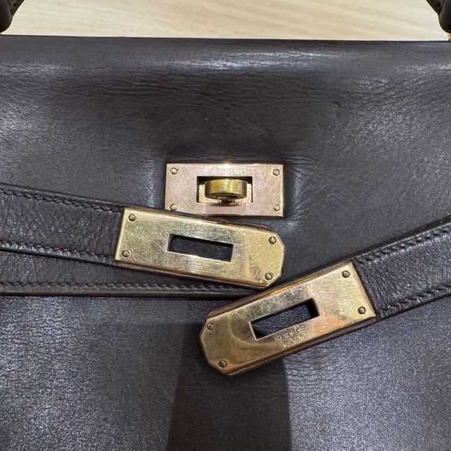 Sac Kelly 32 Hermès Chocolat