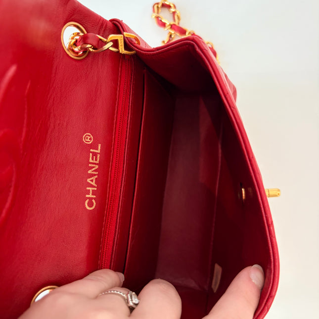 Sac Chanel Timeless Mini Square Rouge