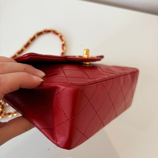 Sac Chanel Timeless Mini Square Rouge