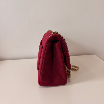 Sac Chanel 2.55 jersey framboise
