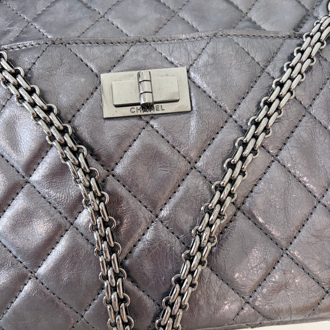 Sac Chanel Caméra 2.55 Argent Irisé