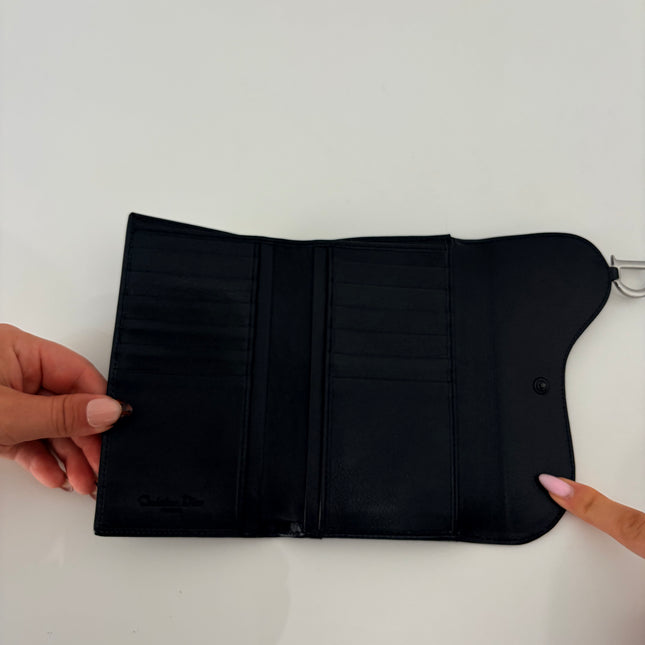 Portefeuille Dior Saddle Noir