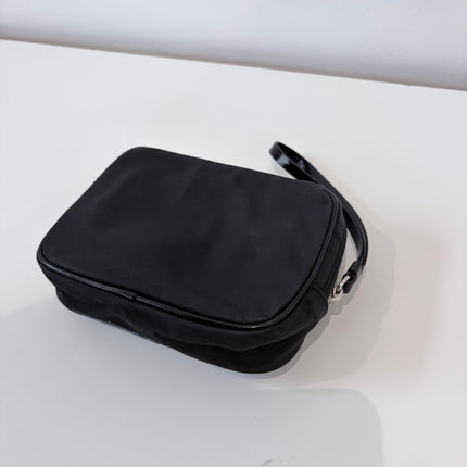 Trousse Dior à dragonne toile noire