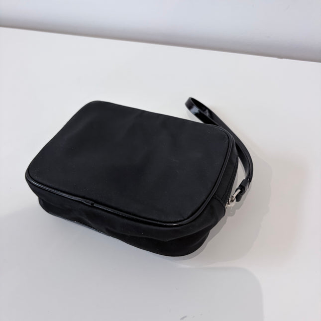 Trousse Dior à dragonne toile noire